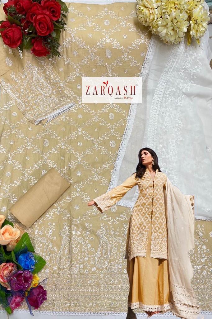 Lawankari Vol 24 By Zarqash Embroidery Cotton Pakistani Suits Wholesale Market In Surat